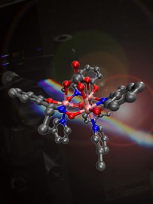 3d rendering of molecule